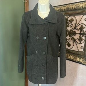 Plush & Flush Gray Pea Coats for Women Sz XS- so stylish
